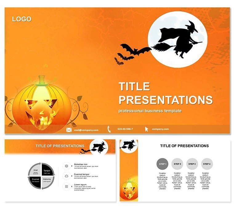 Flying Witch PowerPoint Template | Presentation Design
