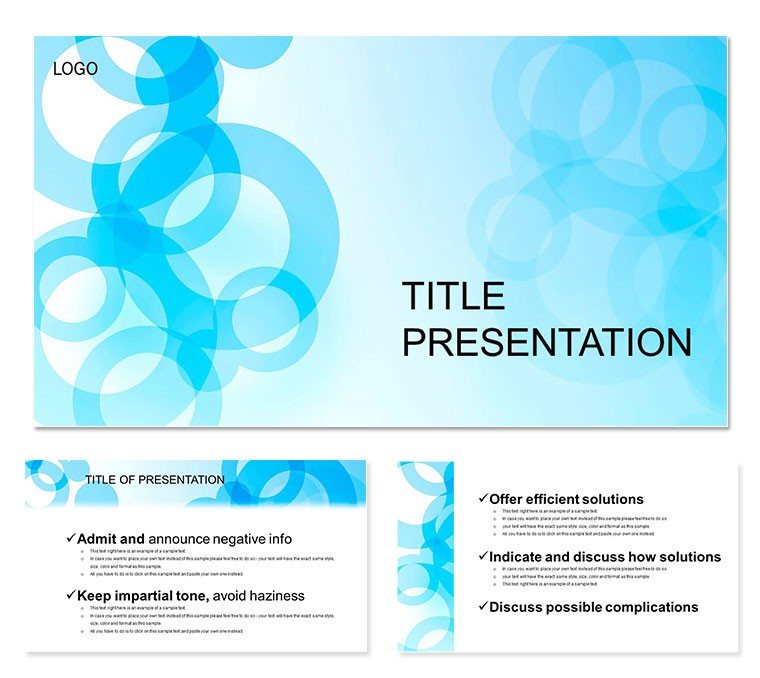 Ring-shaped Chain PowerPoint template