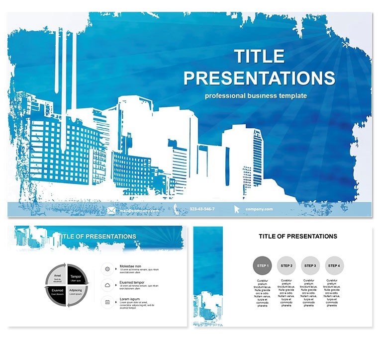 Vector City PowerPoint templates