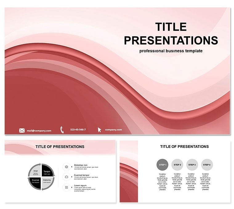 Red Grace PowerPoint templates