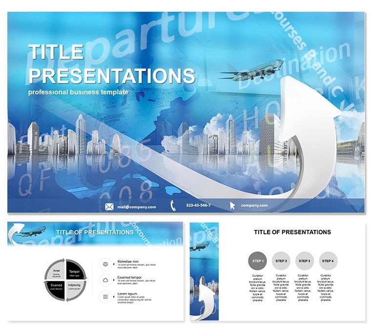 Flight Direction PowerPoint templates