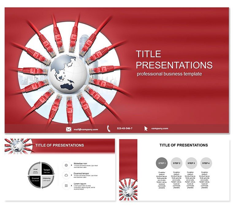 Cable Networks PowerPoint template