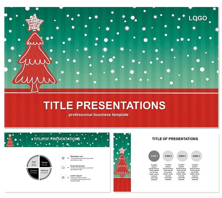 Christmas Tree for the Holidays PowerPoint Template