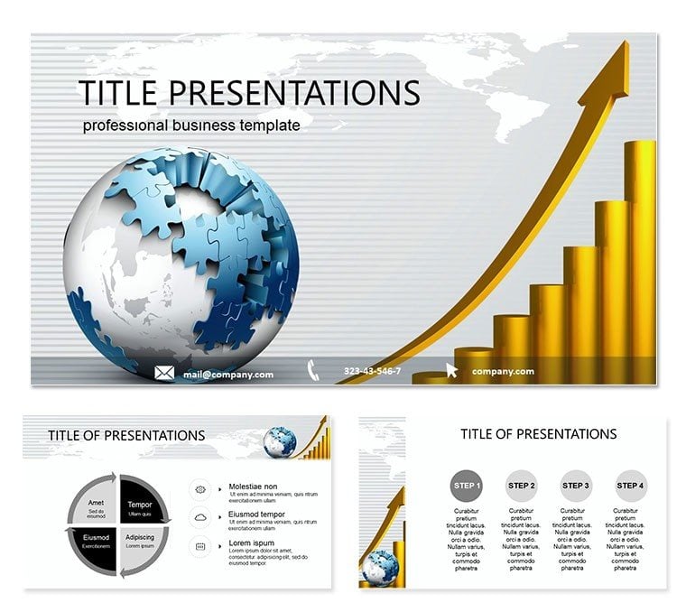 Year Increase PowerPoint Templates, Free PPTX