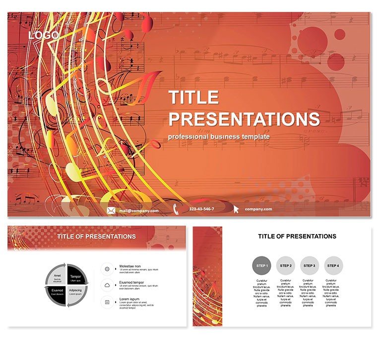 Musical Melody PowerPoint templates