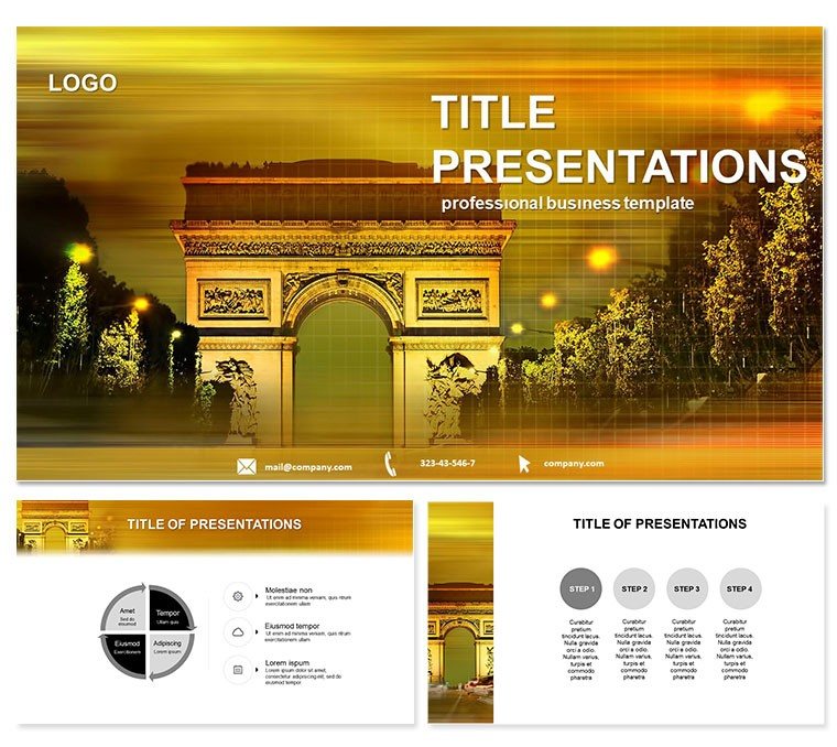 Arc de Triomphe (Paris) PowerPoint templates