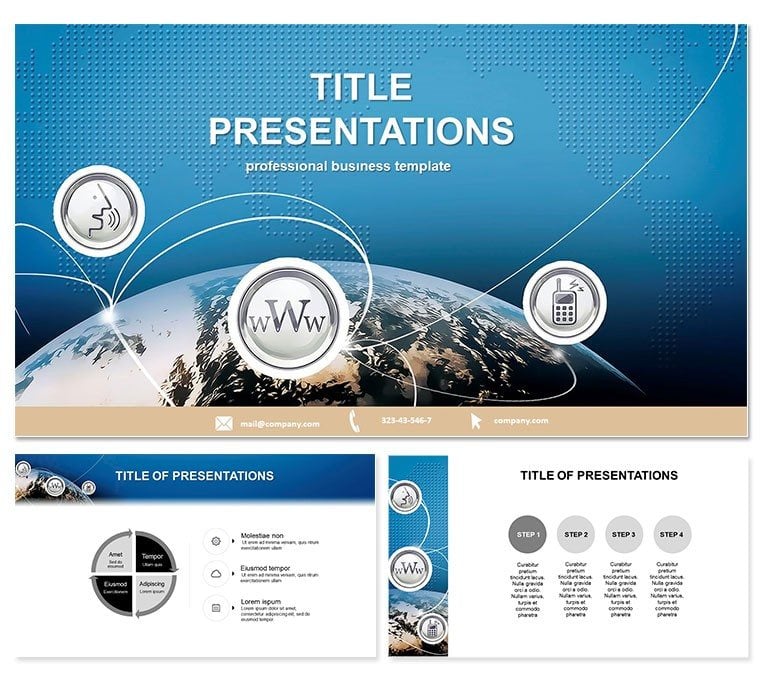 IT Communication PowerPoint template