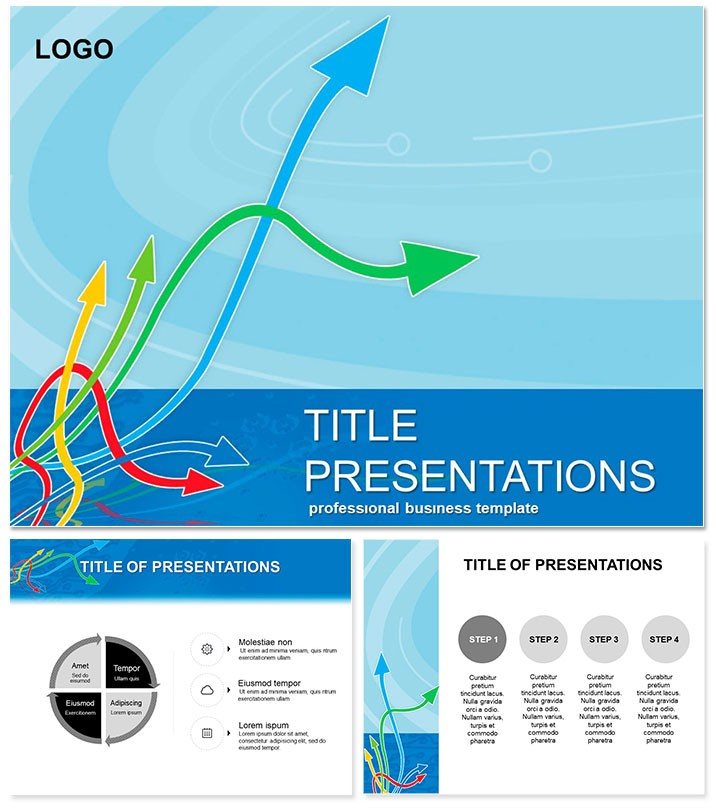 Arrow upward PowerPoint template