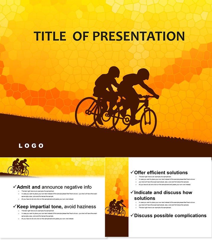 Bicyclist PowerPoint templates