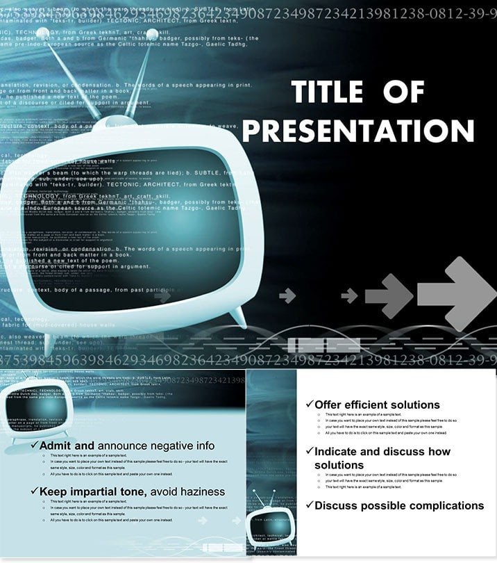 Digital TV PowerPoint presentation template