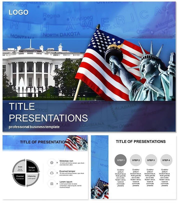 Symbols USA PowerPoint template Presentation
