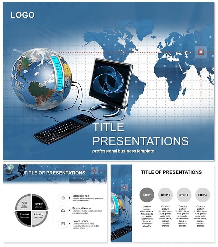 Codes, Secrets, World PowerPoint Presentation Template