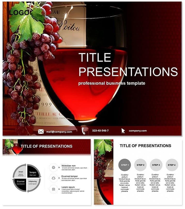 Red Wine: Festival PowerPoint templates