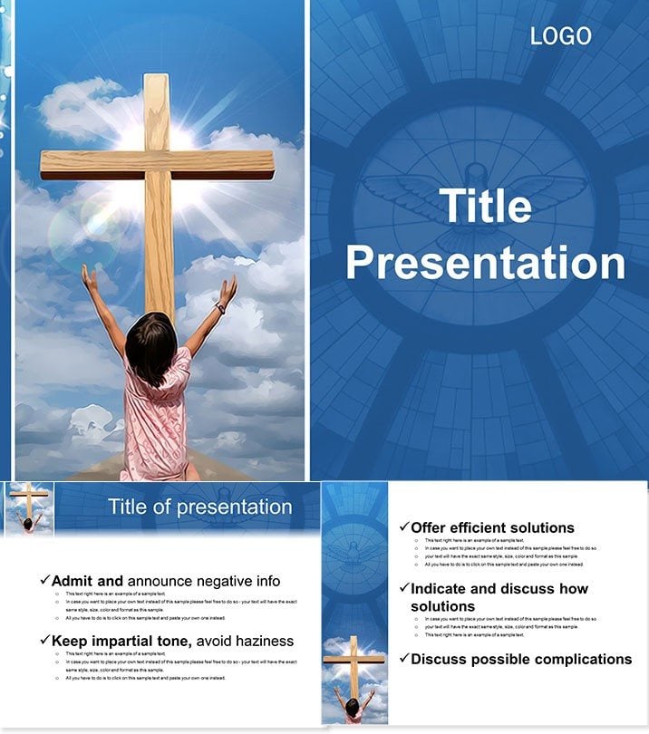 Faith and Prayer Child PowerPoint Templates