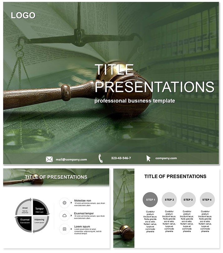 Judgement and Decree PowerPoint Template: Presentation