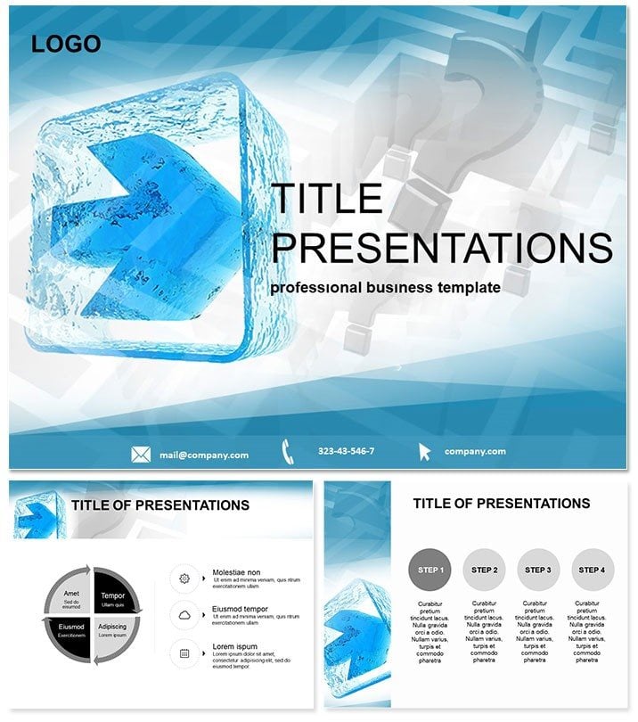 Consulting : Direction of Movement on Issue PowerPoint templates