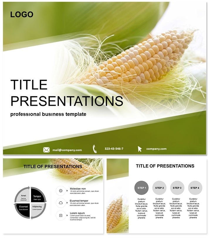 Especially the Cultivation of Maize PowerPoint templates