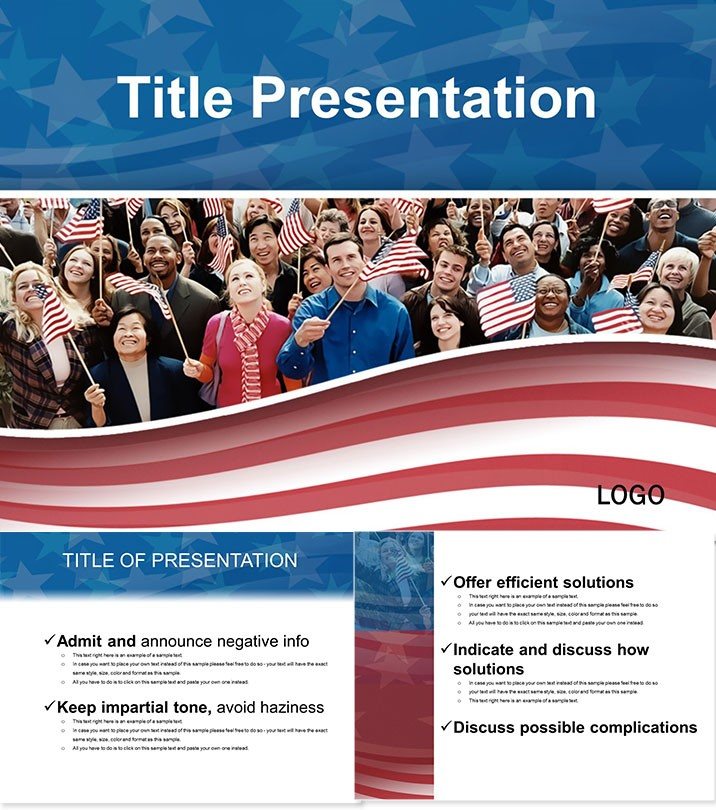 Citizens of the United States PowerPoint Templates