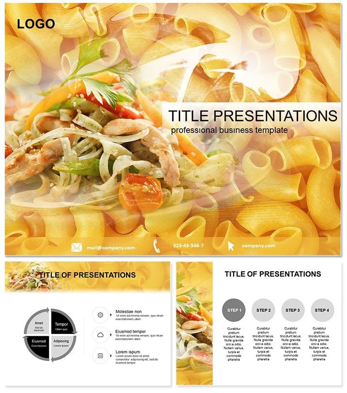 Food : PowerPoint Perfect Pasta Dishes templates
