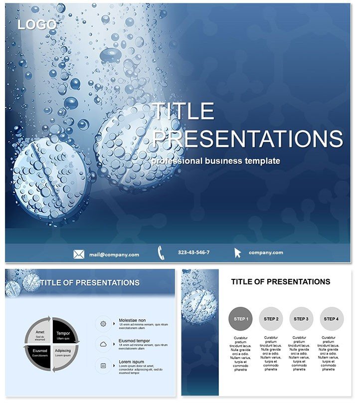 Pills for treatment PowerPoint Templates