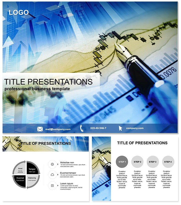 Lessons of stock trading PowerPoint Templates