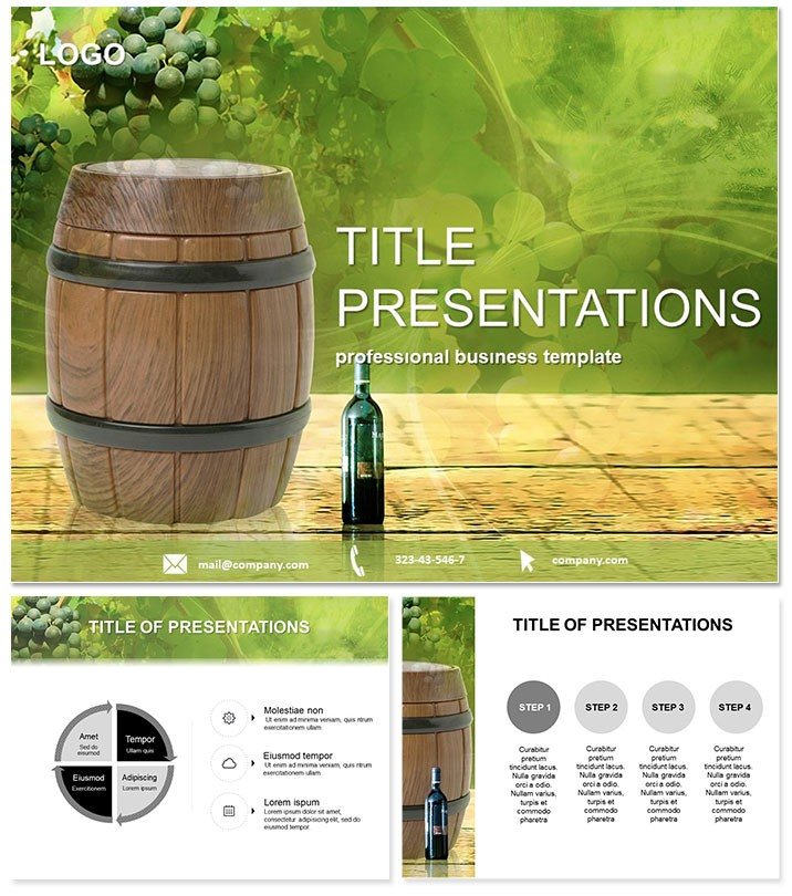 Terms of wine production PowerPoint Templates