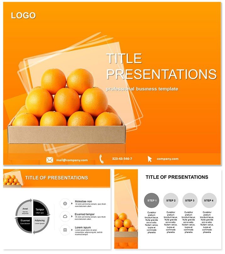 Exotic Orange PowerPoint Templates