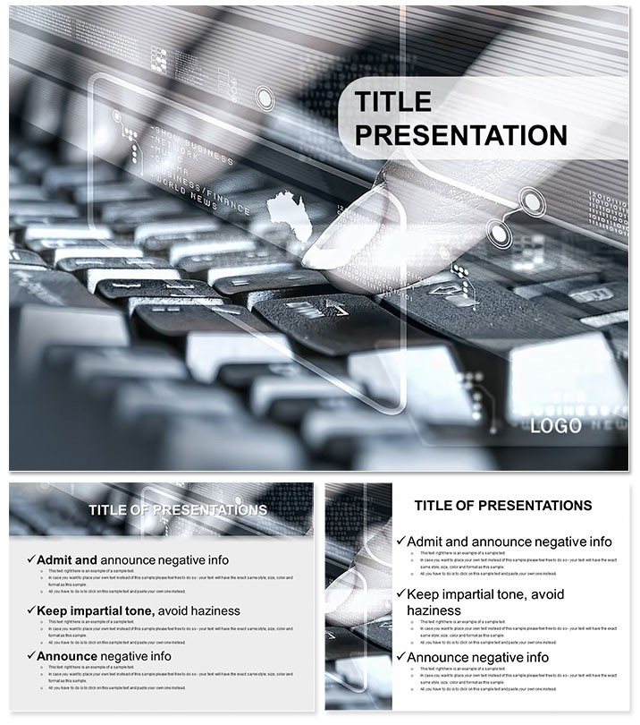 PowerPoint Typing on the Keyboard templates