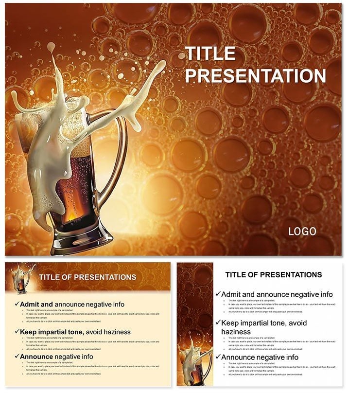 Live Beer PowerPoint Templates
