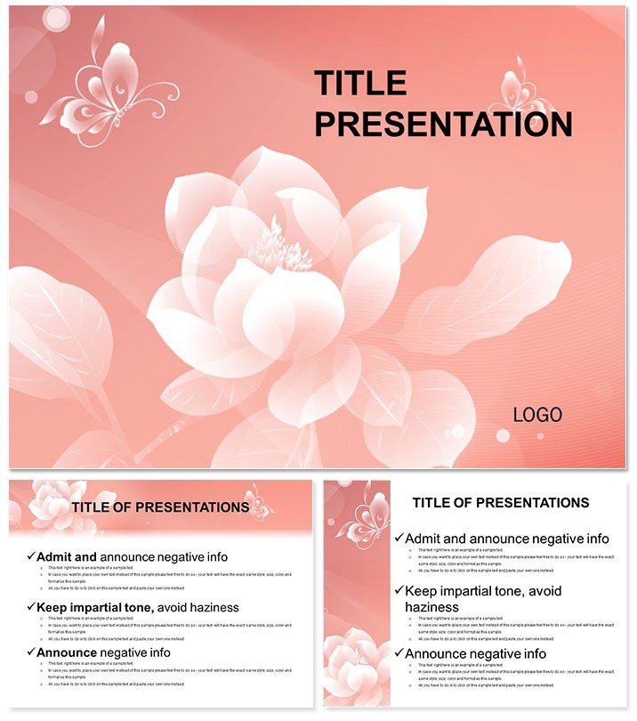 Love Flower PowerPoint Templates