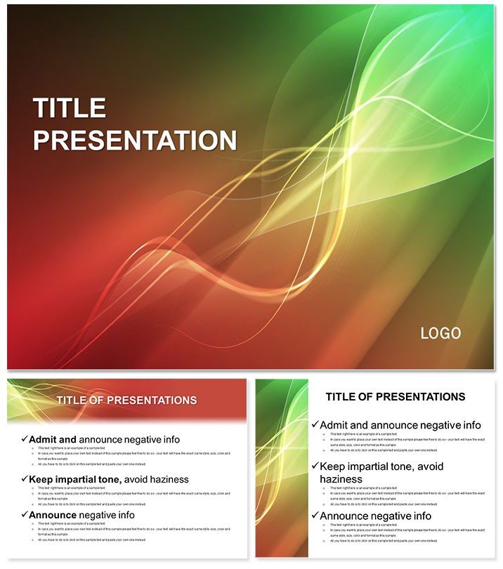 Abstract Spectacular Backdrop PowerPoint Template | Professional Presentation