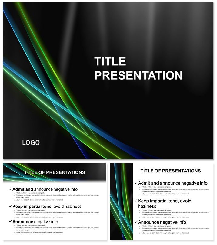 Dark Night PowerPoint Template for Presentation
