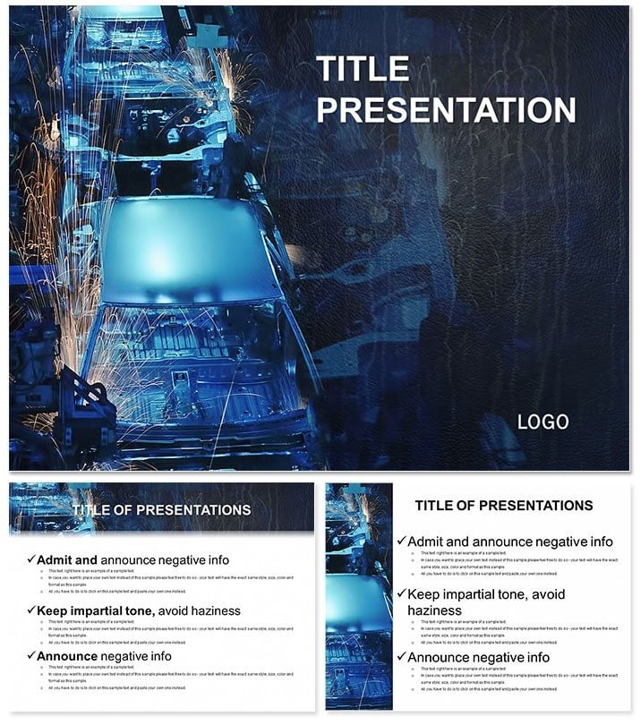 Automotive Industry PowerPoint Template for presentation