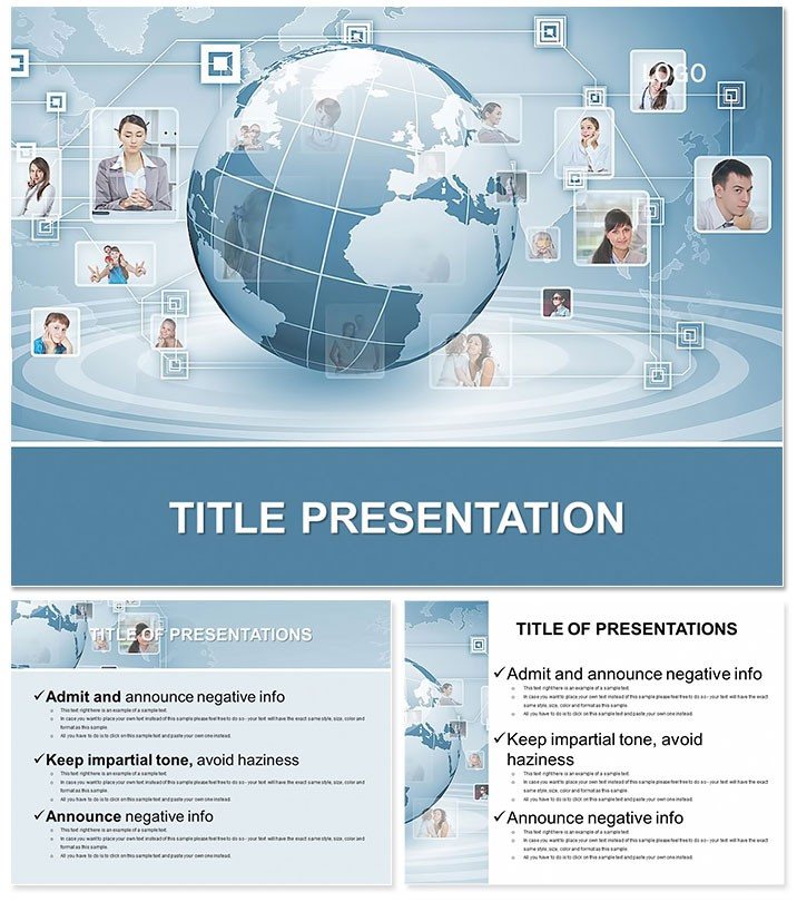 News Social Networks PowerPoint Templates