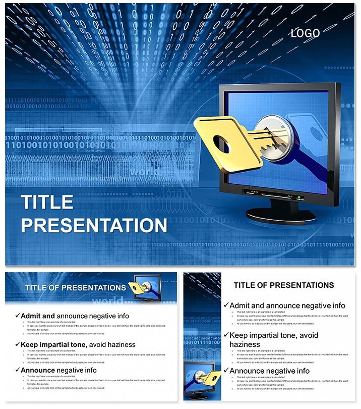Background Denied Access to Computer PowerPoint template