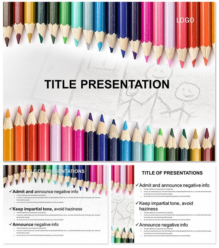 Pencils for Drawing PowerPoint Templates