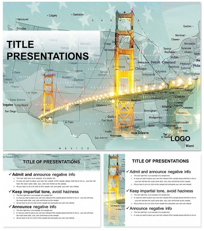 Bridges of USA PowerPoint Template: Presentation