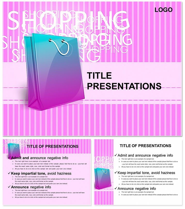 Shopping PowerPoint Template for presentation