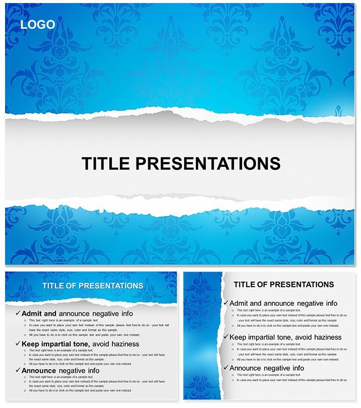 Torn Wallpaper PowerPoint Templates