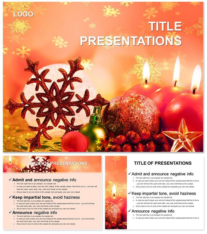 Christmas Souvenirs PowerPoint Template - Festive Design for Presentations