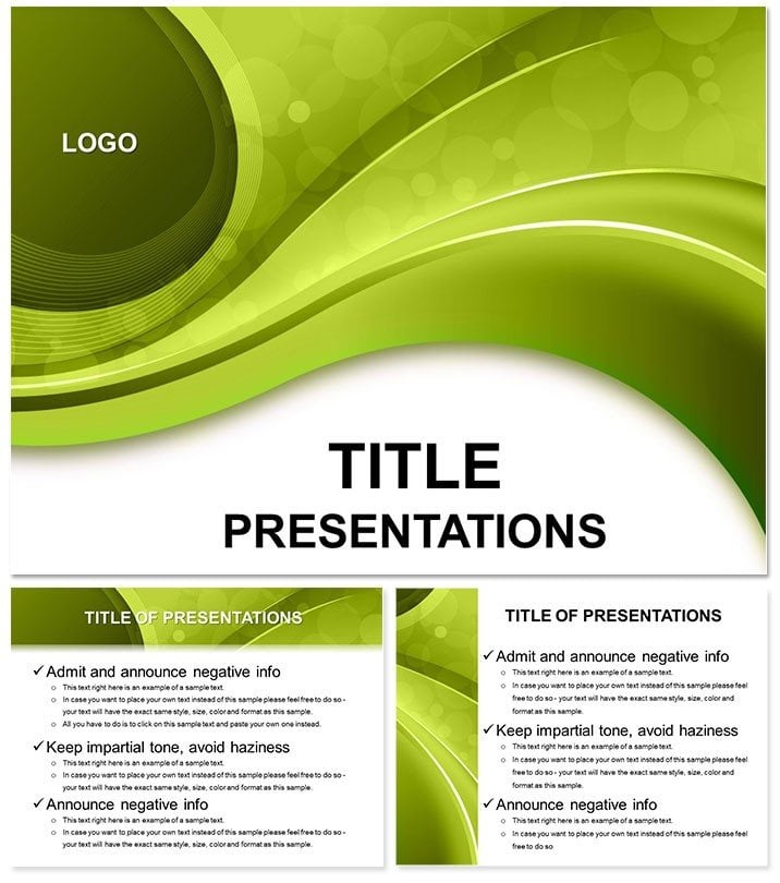 Green Sheets PowerPoint Templates