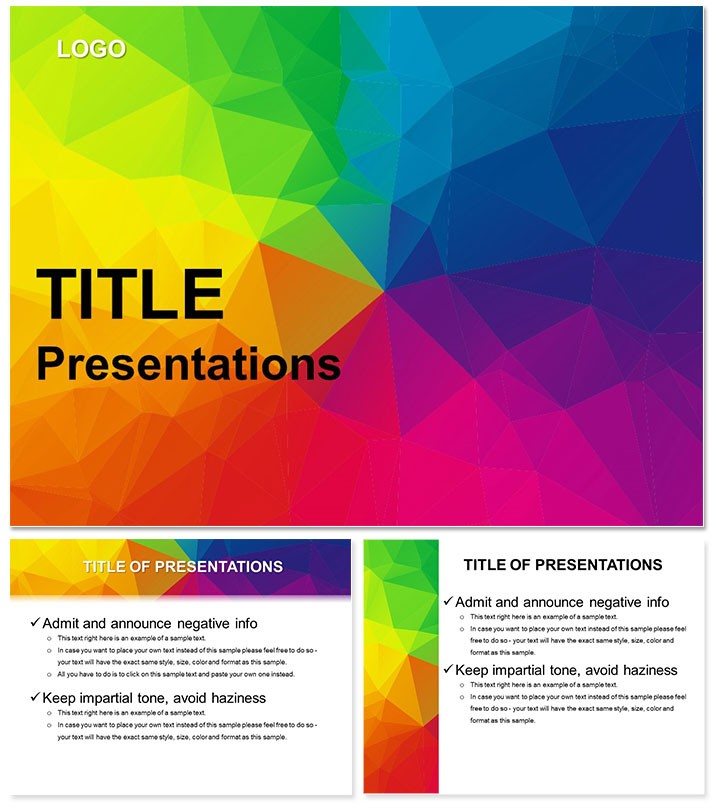 Presentation with Color Effect PowerPoint Template | Download