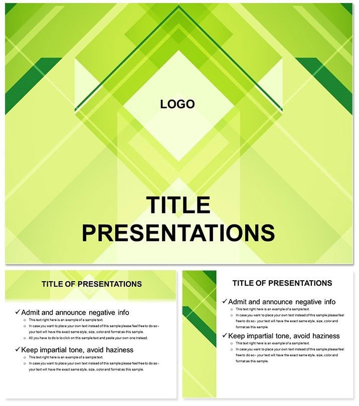 Background with Rhombus PowerPoint Templates