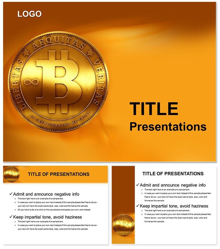 Business : Coin Bitcoin PowerPoint templates
