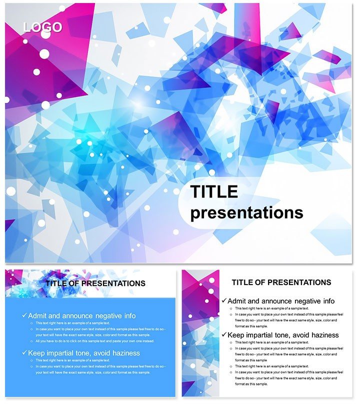 Abstract : Colorful Plastic PowerPoint templates