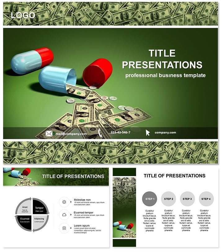 Pills Monetized PowerPoint Template - Premium Presentation Slides
