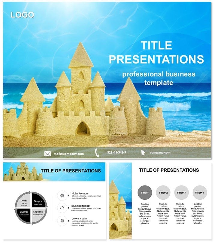 Sand Castle PowerPoint templates - themes