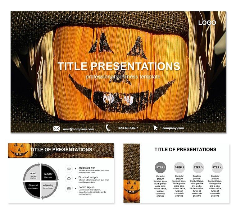 Pumpkin Smiles PowerPoint templates