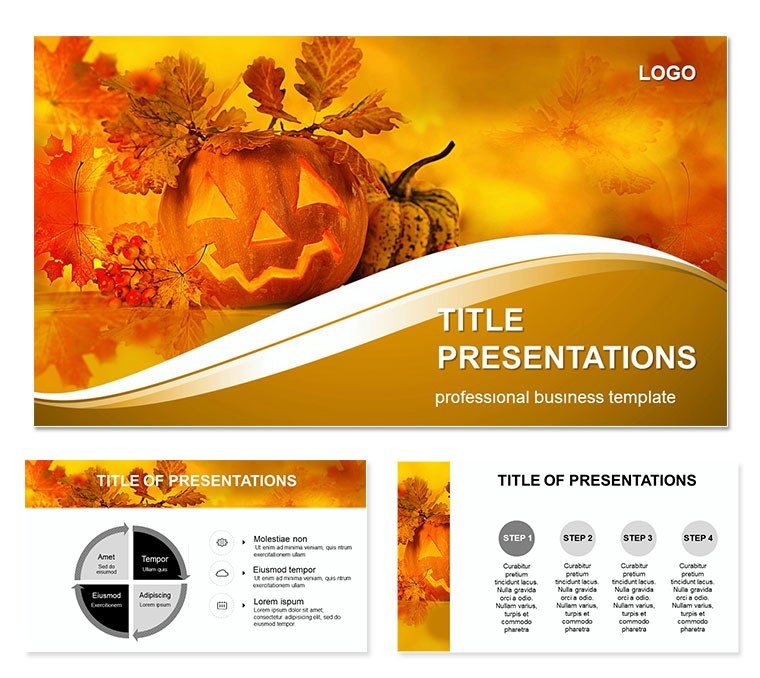 Autumn Celebration Halloween PowerPoint templates