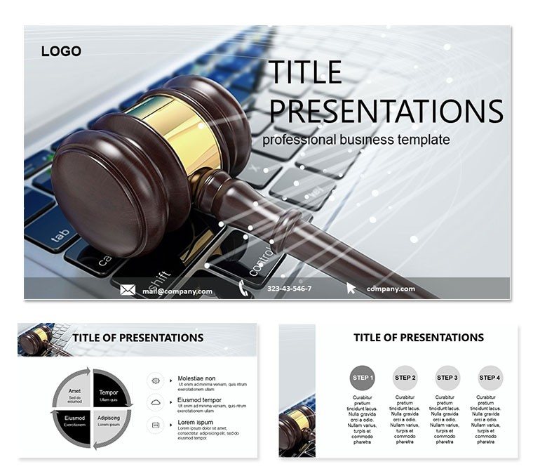 Cloud Law PowerPoint Template - Presentation Design
